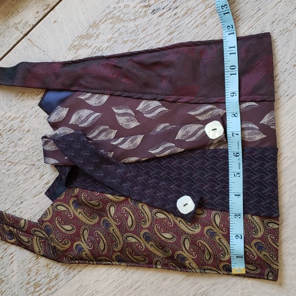 Purse Handmade Shoulder Bag from Ties / one of a kind. - Picture 5 of 6